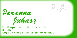 perenna juhasz business card